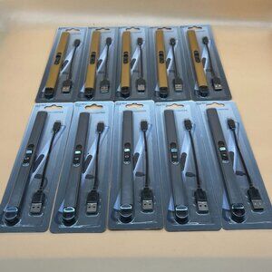 Set of 10 USB Rechargeable Electric Arc Lighters Long Flameless for Candle BBQ G